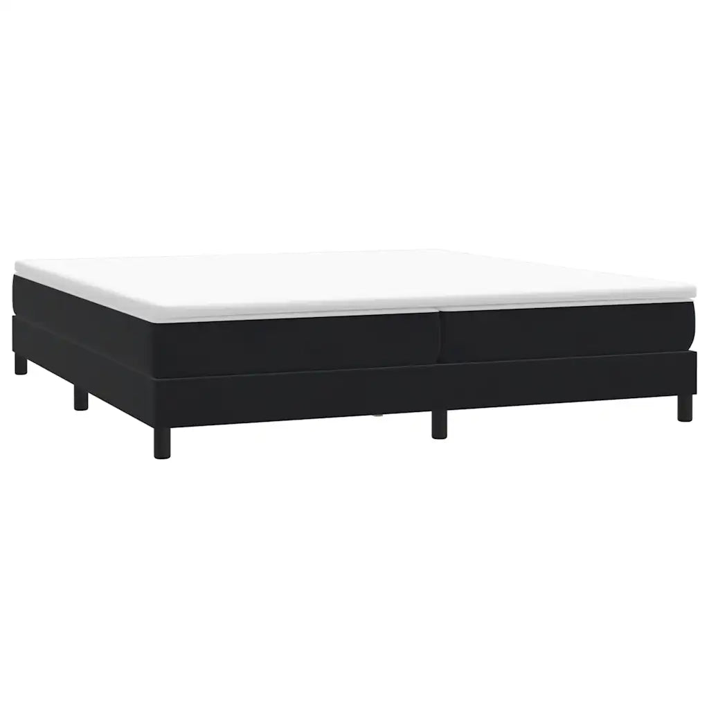 Letto a Molle senza Materasso Nero 200x210 cm in Velluto 3315845