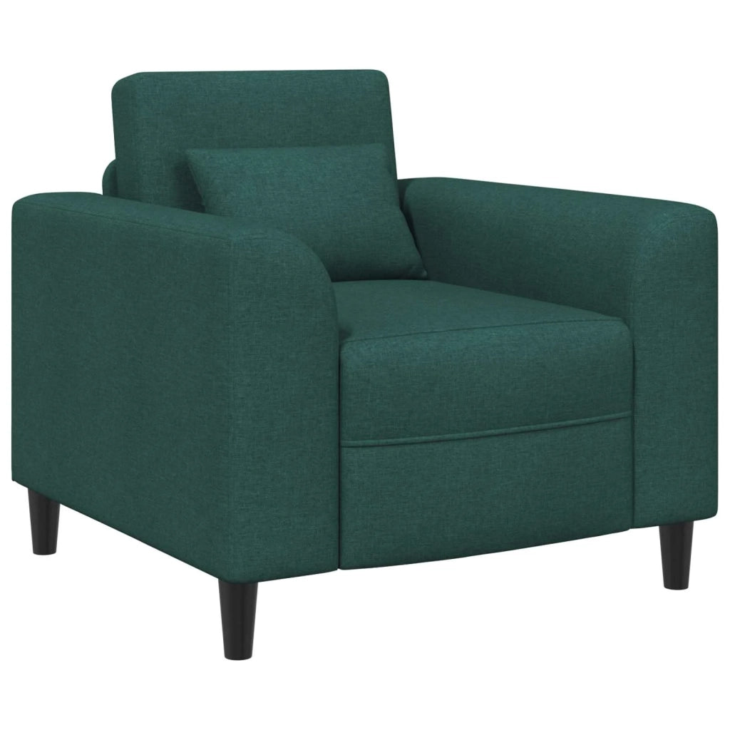Divano Sedia-Poltrona Verde Scuro Tessuto 527095