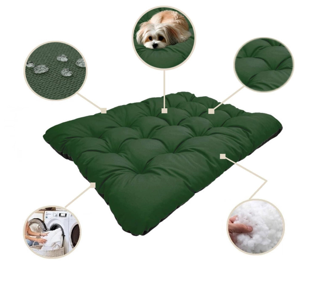 AIO FACTORY 80x60 cm PRESTIGE Cuccia per cani impermeabile personalizzabile Verde