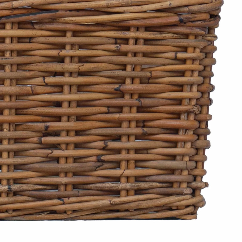 Cestino da Vaso con archiviazione 3 pcs Marrone Rattan Kubu 42020966