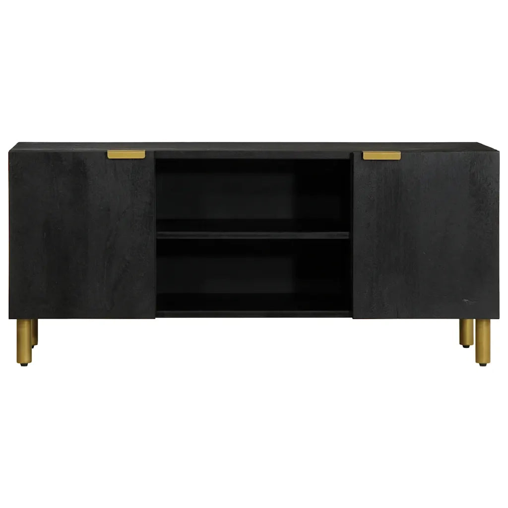 Mobile Porta TV-Mobile per TV-Credenza TV Nero 105x33x46 cm in Legno Multistrato 383608