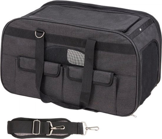 Carrello per cani Opvoucabile - Massimo 15,8kg Portata - Tela 600D Oxford - 4 ruote Tasche di stoccaggio