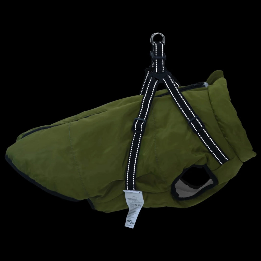 Cappotto per Cani Verde militare L68 Pile e Poliestere 3422519