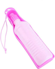 Acqua per animali da viaggio in plastica rossa, 500 ml.