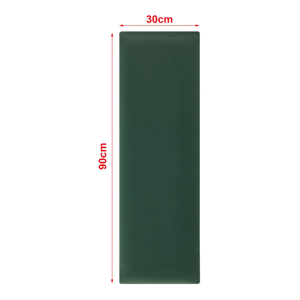 Set di 2 cuscini da parete in velluto 90 x 30 cm verde scuro 03_0010586