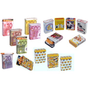 Trade Shop - Set 2 Portasigarette Sigaretta Metallo Custodia Cover Porta Pacchetto Sigarette -