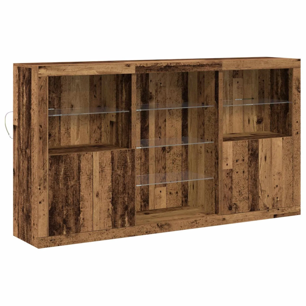 Madia LED Legno vecchio 181,5 x 37 x 100 cm Legno multistrato 3333125