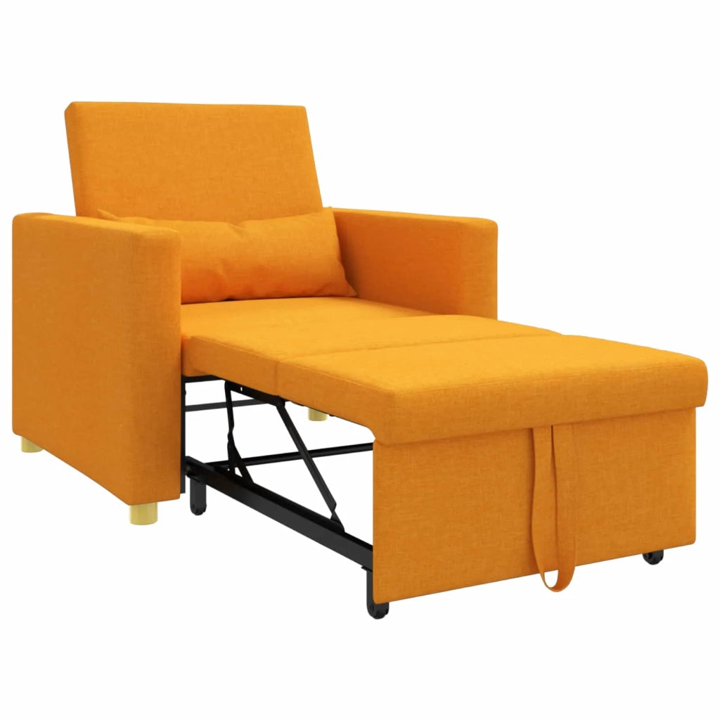 Divano letto | Sof¨¤ letto | Letto singolo estraibile singolo Giallo scuro 90 x 165 x 87 cm