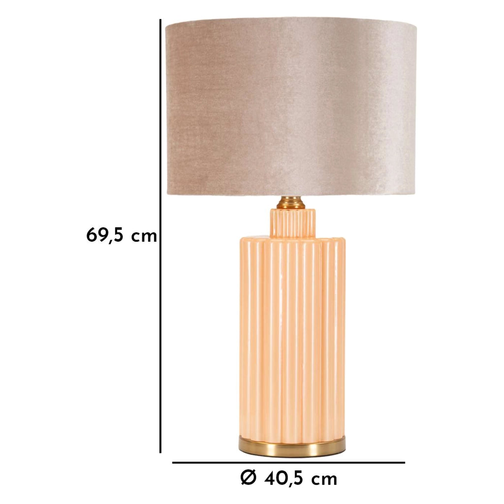 Dabaparo, Lampada da Tavolo Necessaria 1 Lampadina, Rosa Perlato