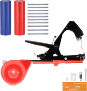 Macchina per legatura di piante - legatrice leggera per legatura di piante - attrezzo da giardino con pinza per legatura - macchina per legatura di piante - manico da legatura con 20 nastri e 10.000 chiusure - rosso