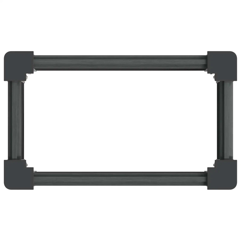Letto rialzato da giardino Grigio 50 x 30 x 36 cm 42039016