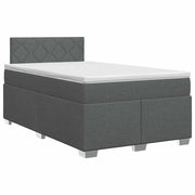 Letto box spring con materasso Grigio Scuro 120 x 200 cm 3450461