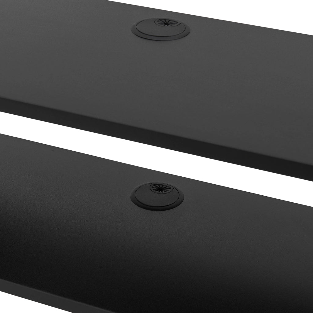 Mensola TV Støvring Sospesa a Muro 21 x 150 x 25 cm Nero [en.casa]