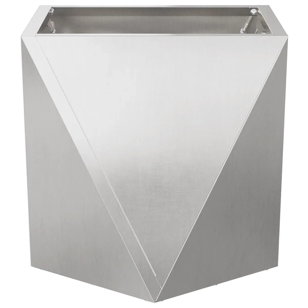 Fioriera 2 pz Argento 30 x 30 x 30 cm Acciaio inossidabile 883817