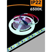 Trade Shop - Striscia Led 2835 Strip 5mt Bobina Luce 3000k 4000k 6500k Blu Ip22 2835-12v - -bianco Freddo      -