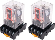 2 relè universale 24 V DC 8-pole con 2NO+2NC e connettore