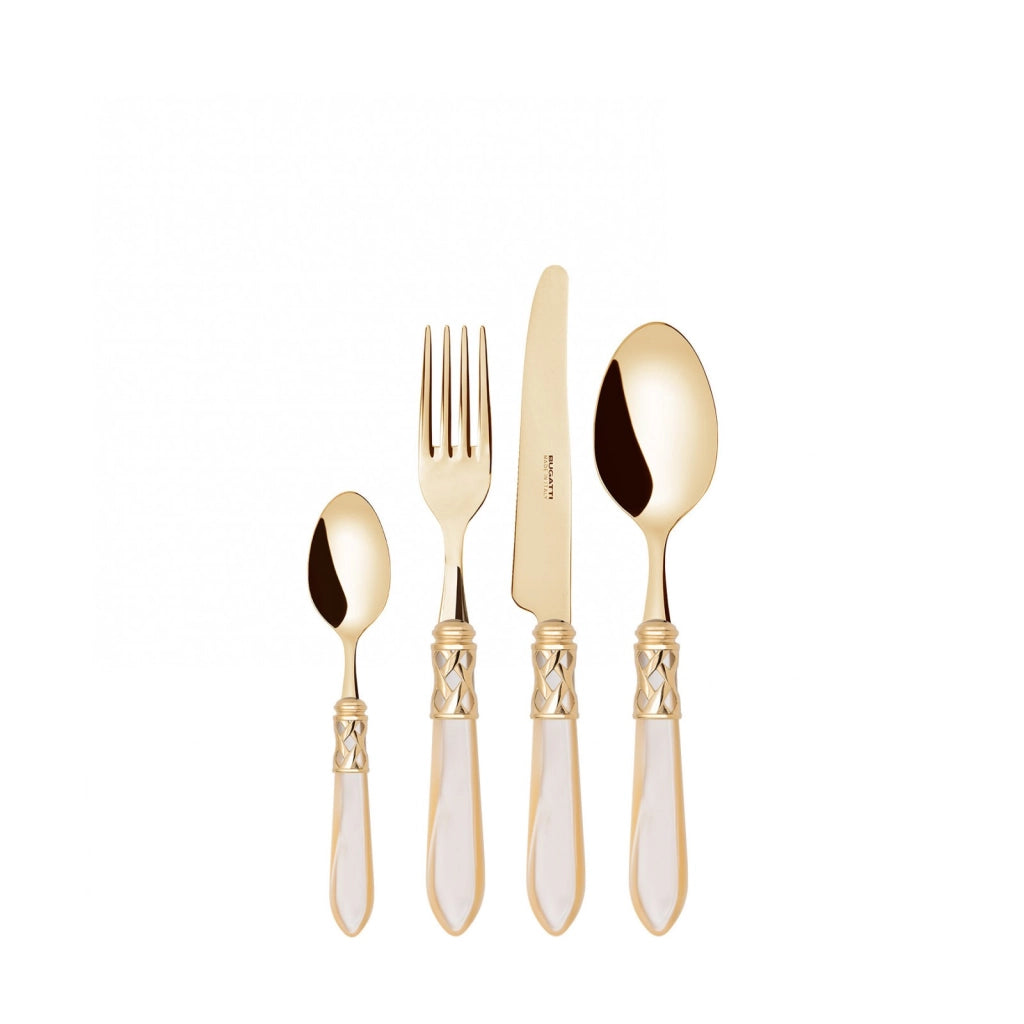 ALADDIN Gold, Posate Set 24 pz, Scatola Compact, Casa Bugatti
