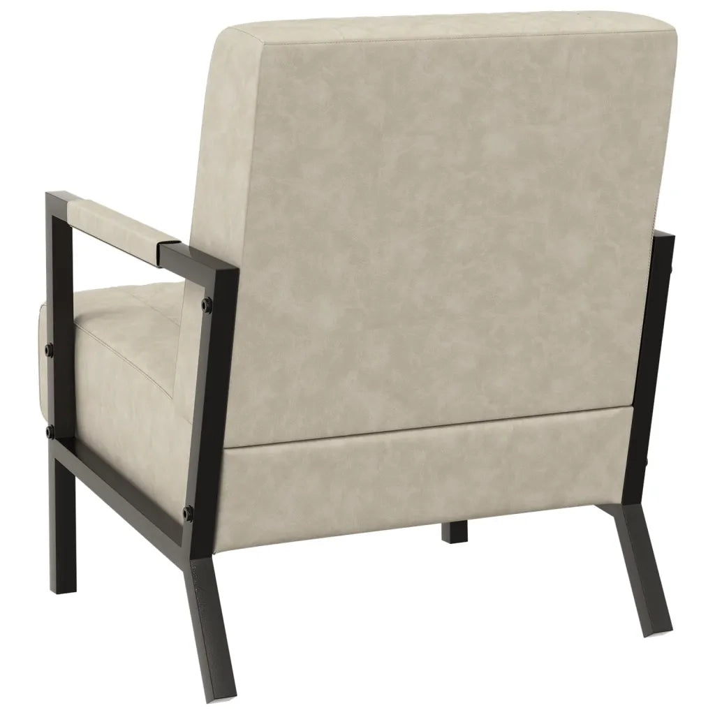 Poltrona Grigio Chiaro in Similpelle 325755