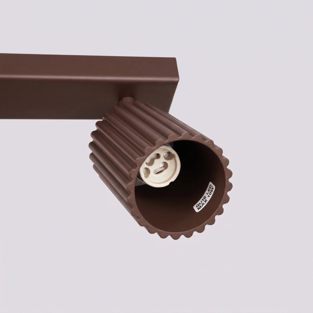 Plafoniera KARBON 2 marrone