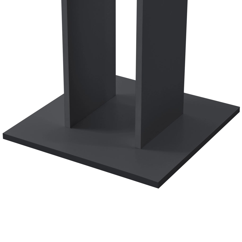 Tavolo Quadrato Lindesnes da Cucina Pranzo Bar 65 x 65 x 78 cm - Grigio Scuro Opaco [en.casa]