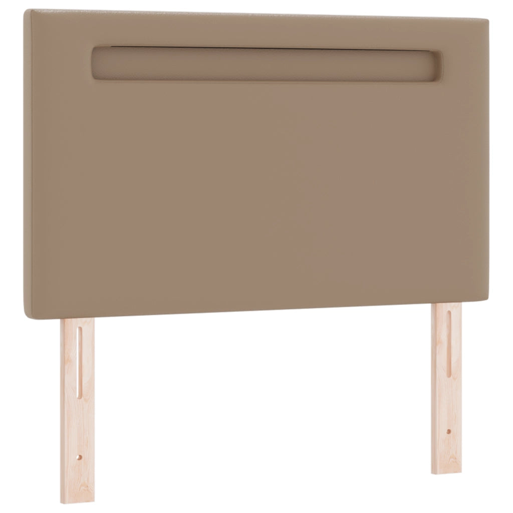 Letto a Molle Box  con Materasso Cappuccino 100x200 cm Pelle Sintetica