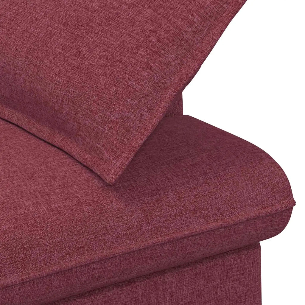 Loveseat con bottoni imbottiti Rosso Vino 111 x 68 x 80 cm 42041799