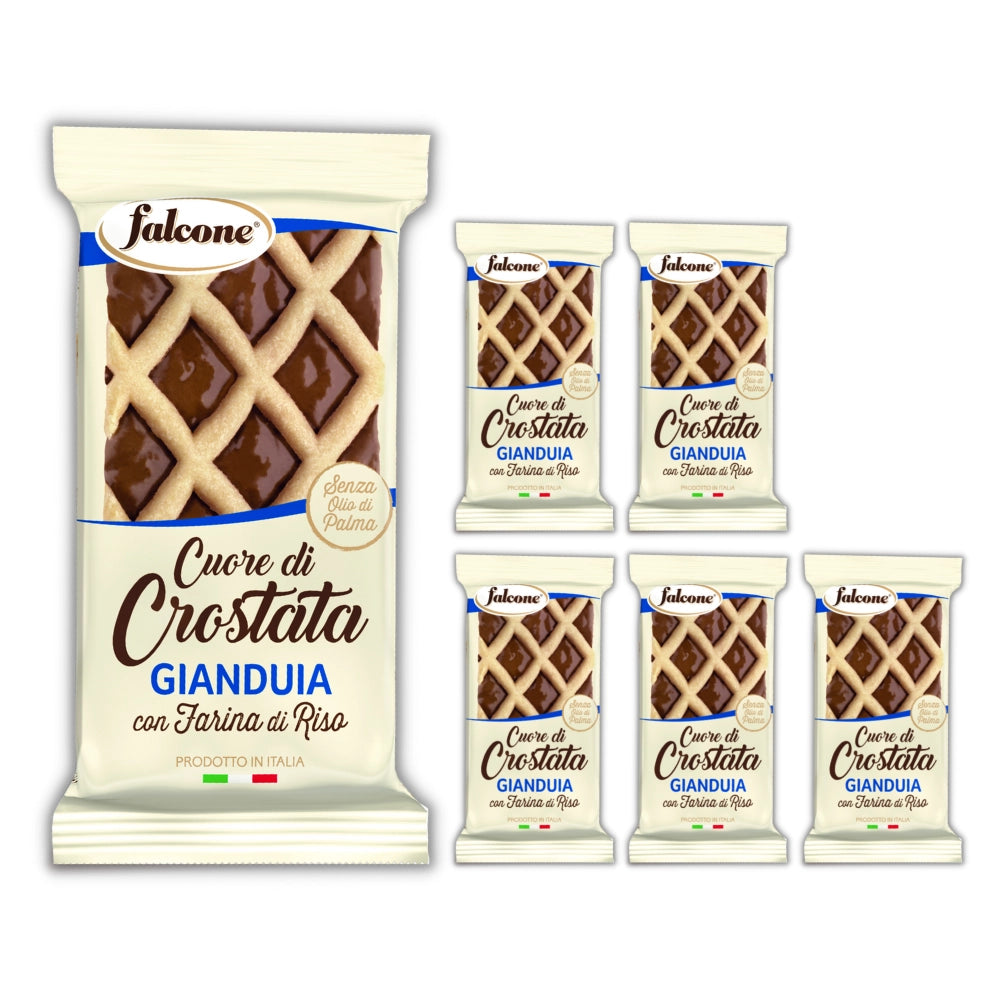 Falcone cuore di crostata crema gianduia 6 confezioni 240 grammi