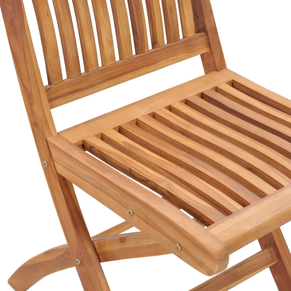 Sedie da Giardino Pieghevoli con Cuscini 8 pz Massello di Teak 3072866