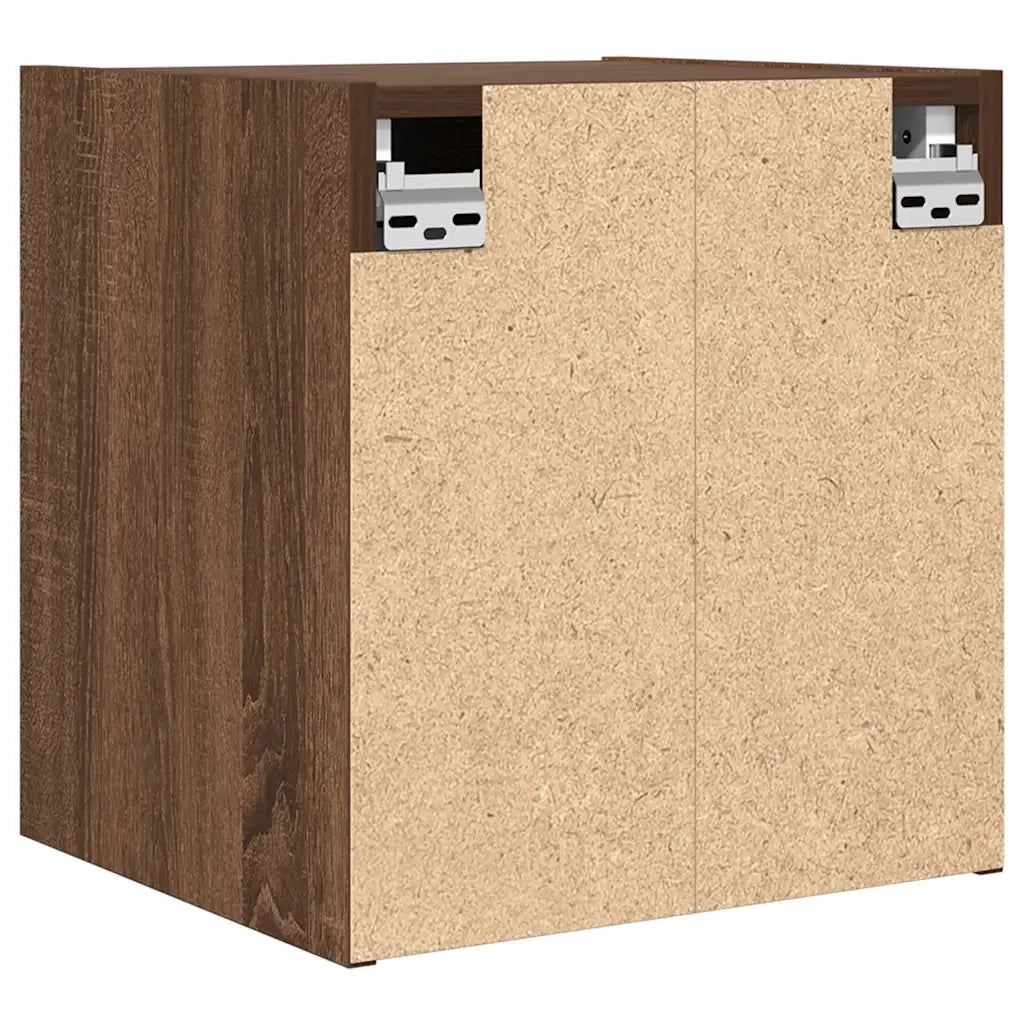 Comodino | Armadio da Notte | Mobiletto da notte a Muro Rovere Marrone 38x34x40 cm