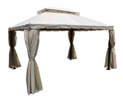 Gazebo da giardino 3×4 con zanzariera - Santiago - Colore: Beige - GA11SAPAC