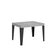 Tavolo Allungabile 120-204x80x77 cm Flame Cemento e Antracite