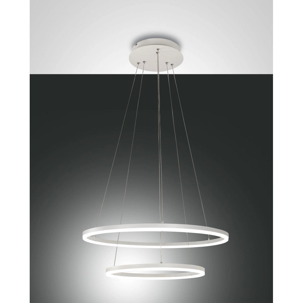 Lampadario a sospensione GIOTTO a led 52W bianco 3508-45-102 Fabas Luce