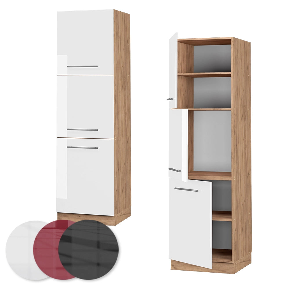 Vicco Mobile per forno da incasso Bianco lucido 60 cm