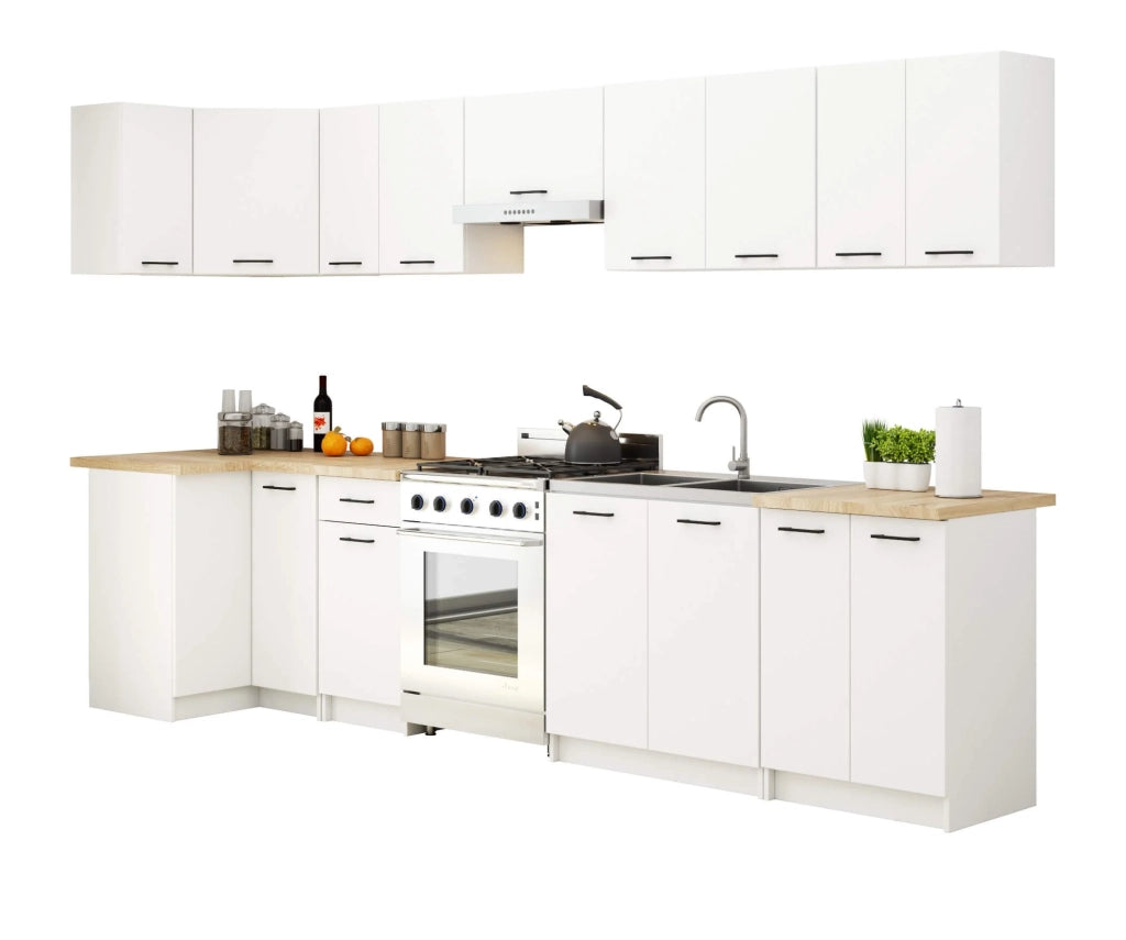 Mobile da cucina per incasso del forno AKORD S80 sistema OLIWIA Bianco 80 cm 2 ante 80x46x82 cm