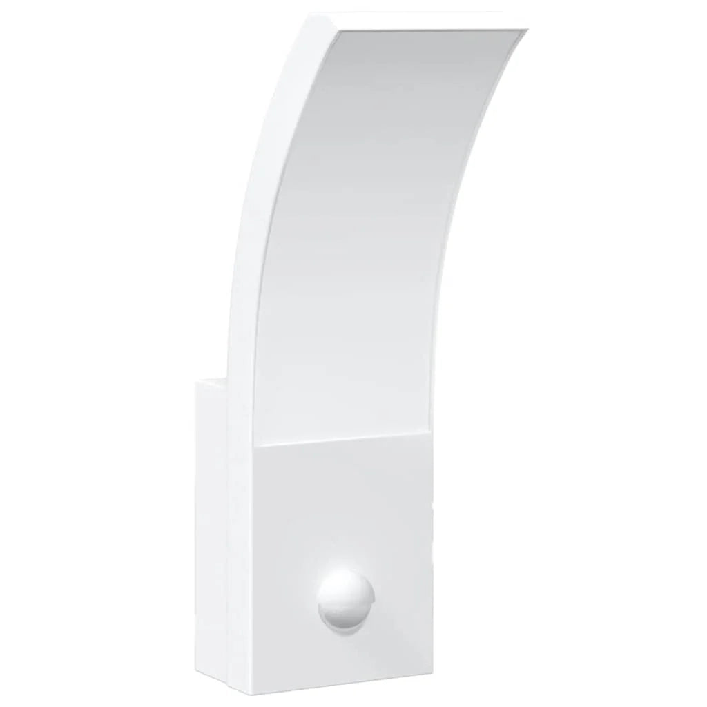 Applique LED da esterno con sensore di movimento 7 x 4,5 x 23 cm alluminio bianco 02_0056581