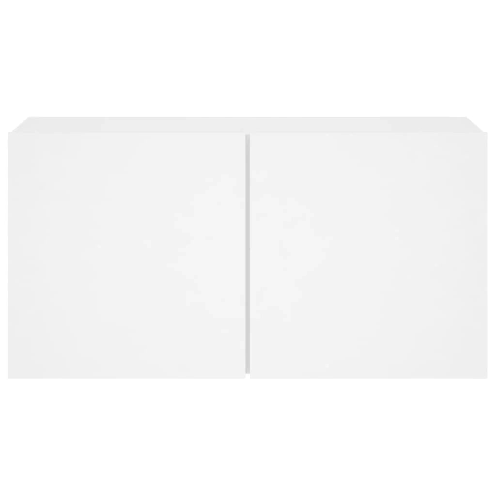 Mobile TV multimediale scaffale TV mobile TV credenza per sala da pranzo soggiorno camera da letto montaggio a parete 80 x 30 x 41 cm bianco 02_0027801