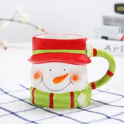 Keramica Creativa 3D - Tazza da Tè - Bicchiere - Figurina di Neve - Adatta per le Feste