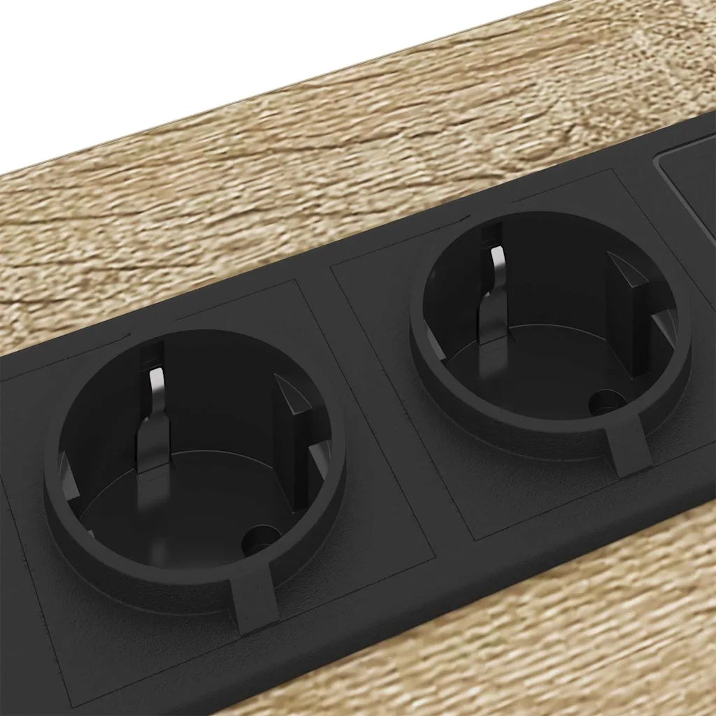 vidaXL Mobiletti da Notte 2 pcs rovere sonoma 30 x 48 x 61 cm