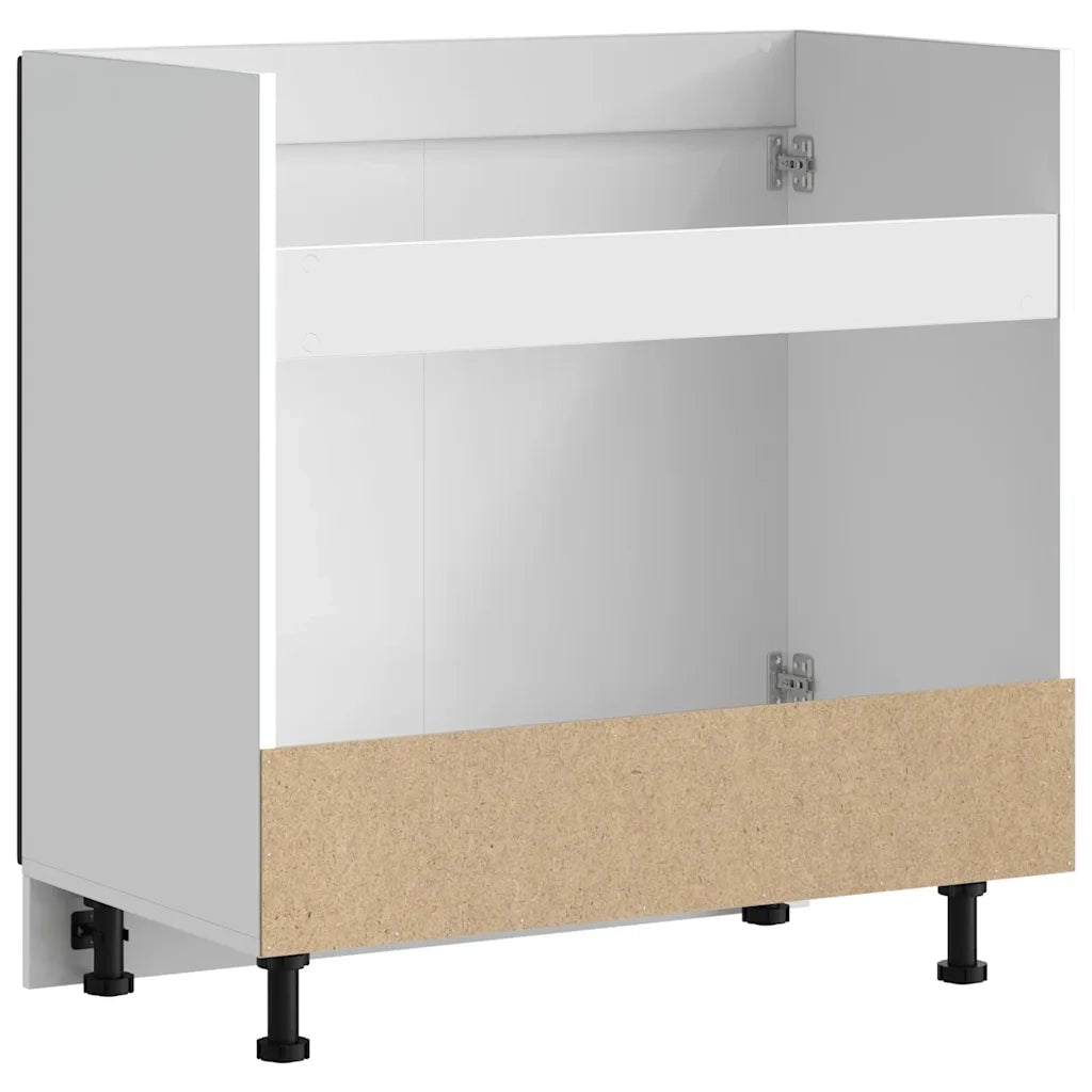 Mobile base lavello-Armadietto da bagno Lucca Nero in Legno Multistrato 406295