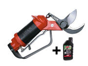 Forbice da potatura pneumatica Lisam Sly per frutteto e oliveto con olio Slip - Forbice + Innesto rapido 1/4