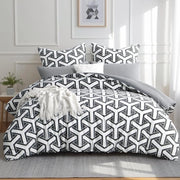 Beddengoed con Disegno Geometrico per un Comfort di Sonno Moderno