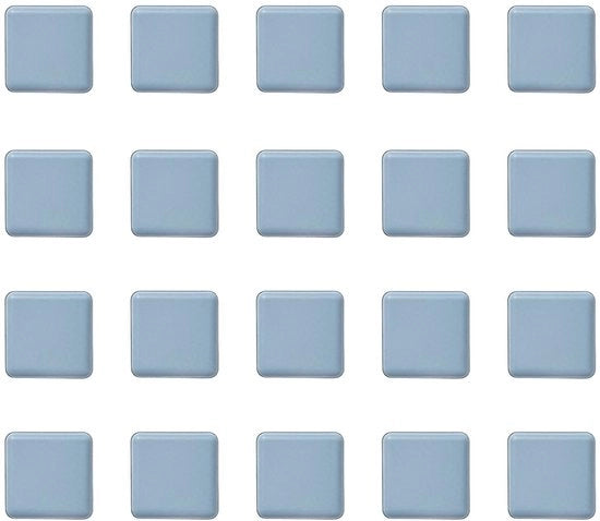 Gli strumenti di fissaggio per pavimenti 20 pezzi - Gli strumenti di fissaggio autoadesivi 20 x 20 mm - Protezione del pavimento - Mobili pesanti - Installazione facile - Duratura