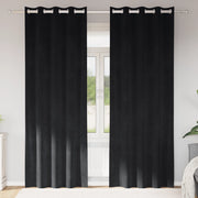 Tende oscuranti  con occhielli 2 pcs in velluto nero