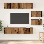Set mobile TV 6 pcs Legno vecchio Legno multistrato 3393159