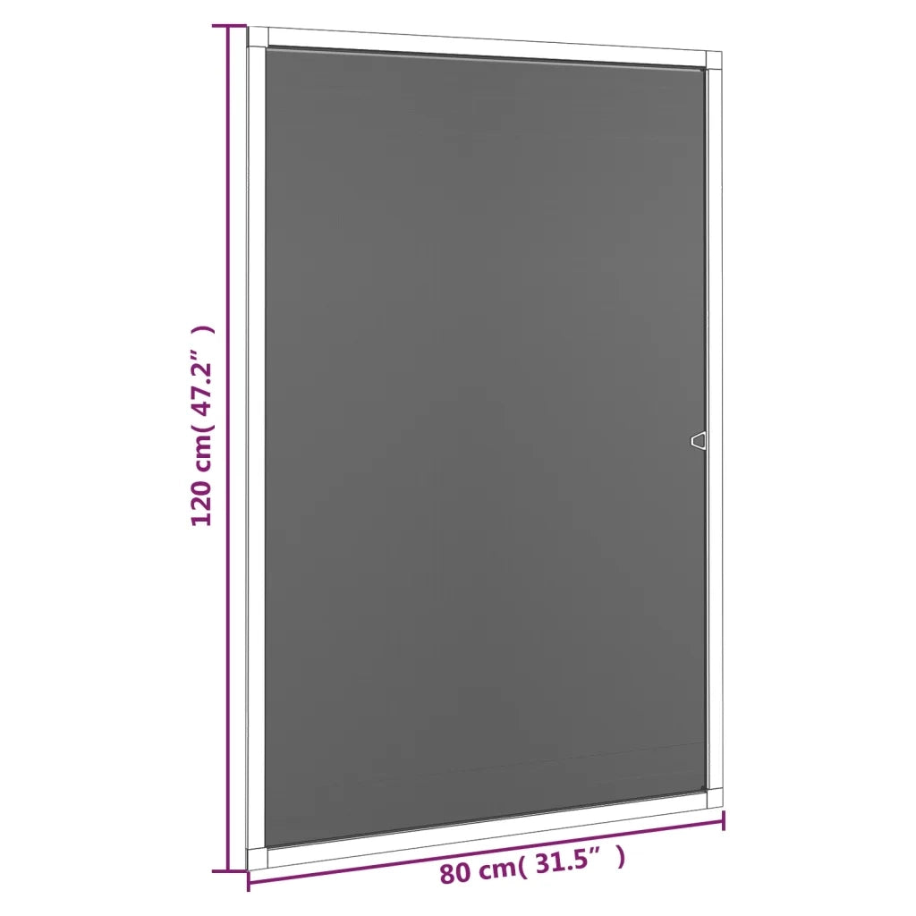 Zanzariera per Finestre Marrone 80x120 cm CFW2615209