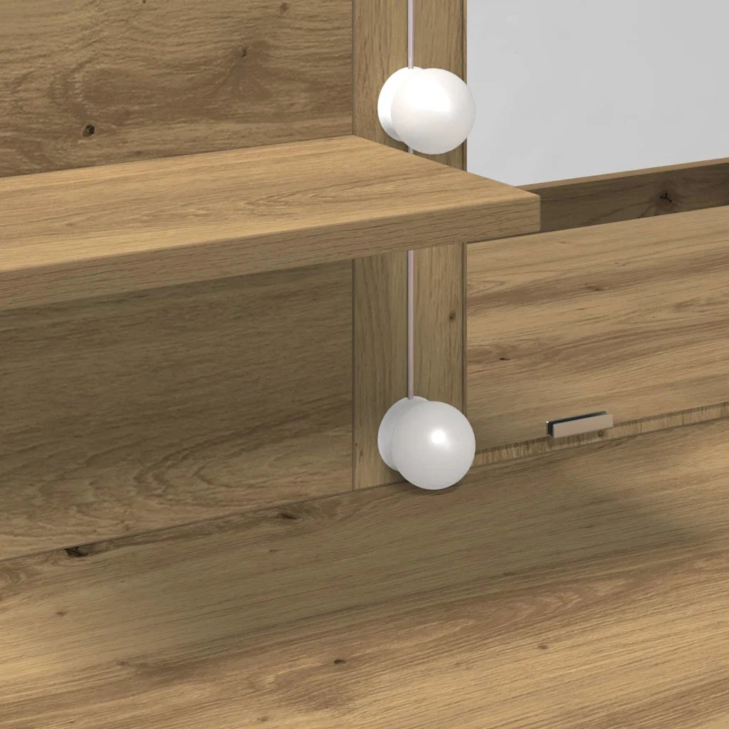 Tavolo da Trucco Rovere artigianale 100 x 40 x 130 cm 868851