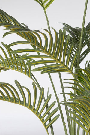 Set 2 Piante Artificiali di Kenzia Ø90x120 cm in Plastica con Vasi Verde