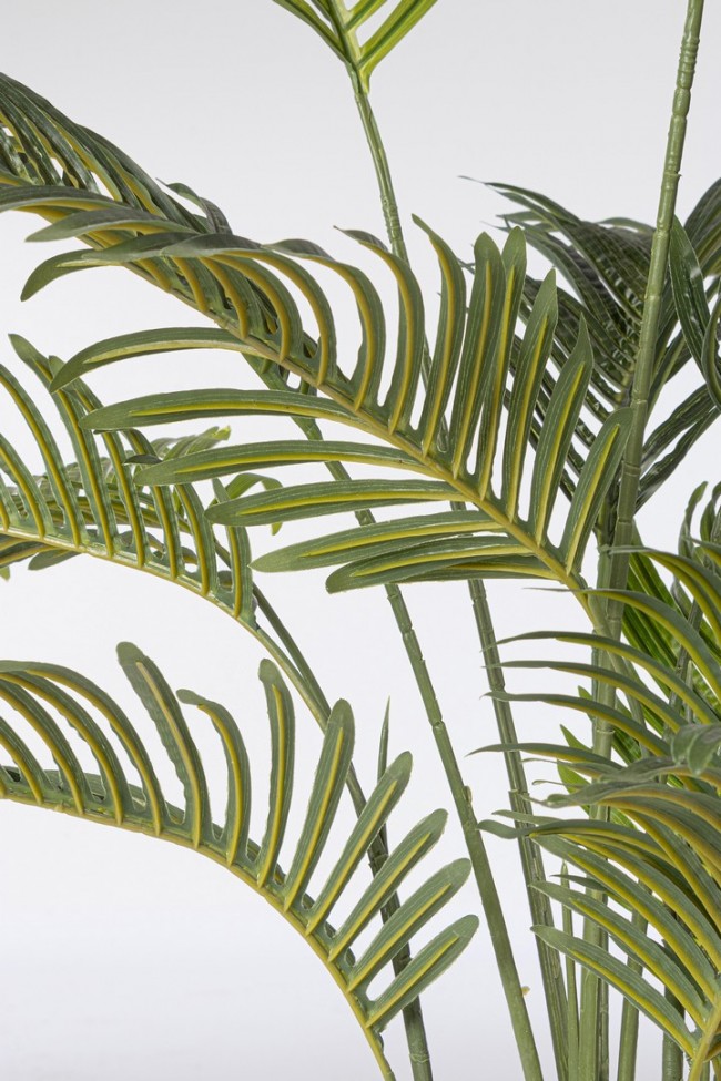 Set 2 Piante Artificiali di Kenzia Ø90x120 cm in Plastica con Vasi Verde