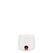 Bilia Tumbler Junior set 6 bicchieri ambra in vetro borosilicato lavorato a mano per liquori e amari, design elegante e resistente al calore