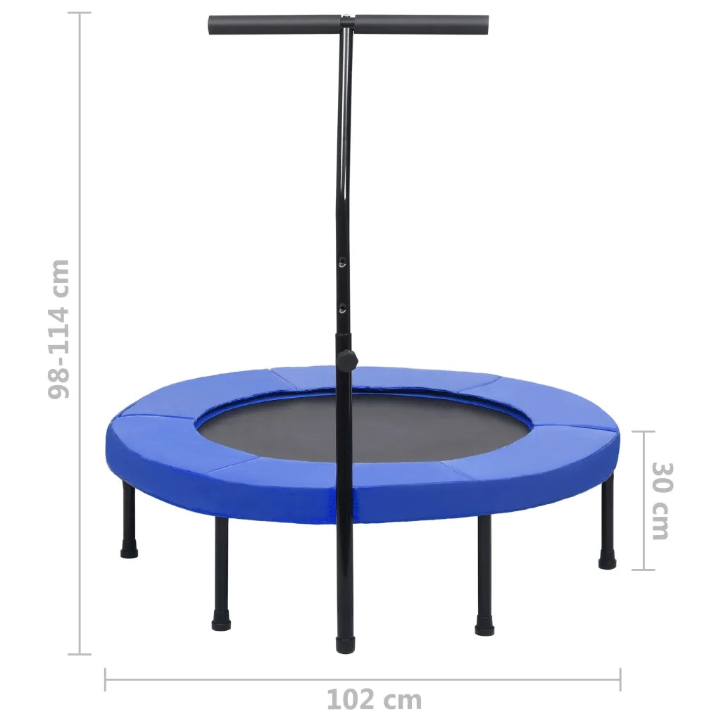 Trampolino da Fitness con Manico e Tappetino di Sicurezza 102cm CFW5219723